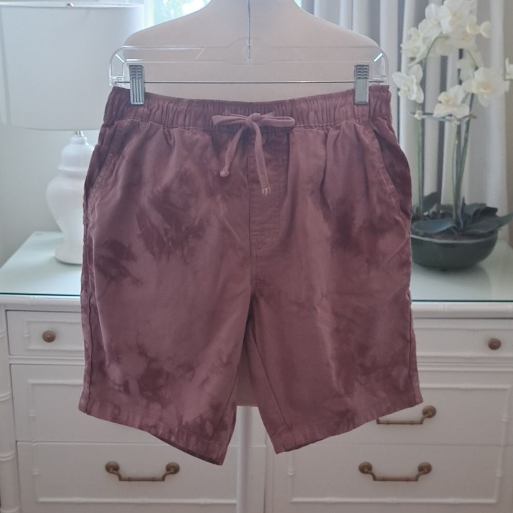 Katin Mens Patio‎ Washed Mauve Tie-Dye Casual/Athleisure Shorts Size M